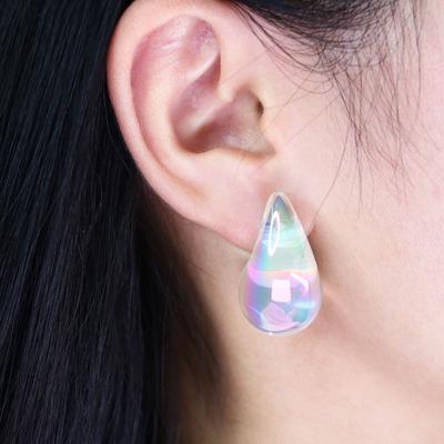 Серьги-капли из серебра 925 пробы, в корейском стиле, фантазийные, разноцветные, для женщин, ювелирные изделия, тренд 2025 года, новые женские серьги-пусеты