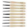 9PCS Crochet Hooks DIY Handcraft Ergonomic Crochet Needle with Wooden Handle for Crochet Lover for