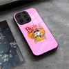 K-Kwaii Аниме B-Buldak R-RameSn Чехол для телефона Для IPhone 17 Air 16 E Pro Max 15 14 13 Mini 12 Pro 11 Max Plus Черная стеклянная крышка