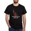 CafePress Черная футболка с изображением волынки для мужчин, 100% хлопок, Классическая графическая темная футболка