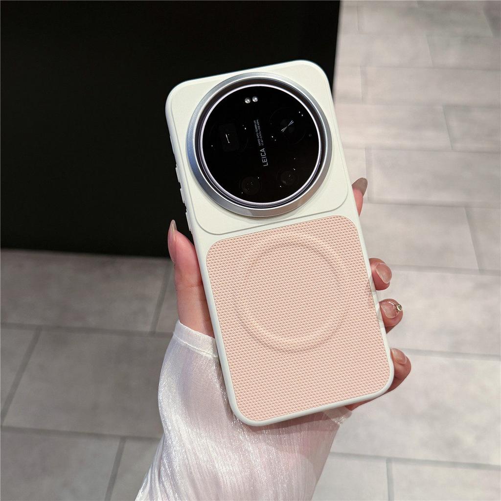 Для Xiaomi 17 Ultra Чехол Жесткий ПК Новый Встроенный Магнитный Матовая Кожаная Текстура Противоударный Чехол для Телефона Для Xiaomi 17 Ultra 5G Корпус
