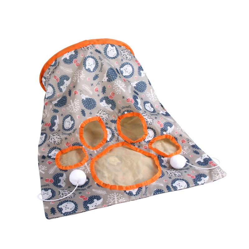 Three-layer Sound Paper Cat Tunnel Interesting Breathable Cat-claw-shaped Hole Tear-resistance