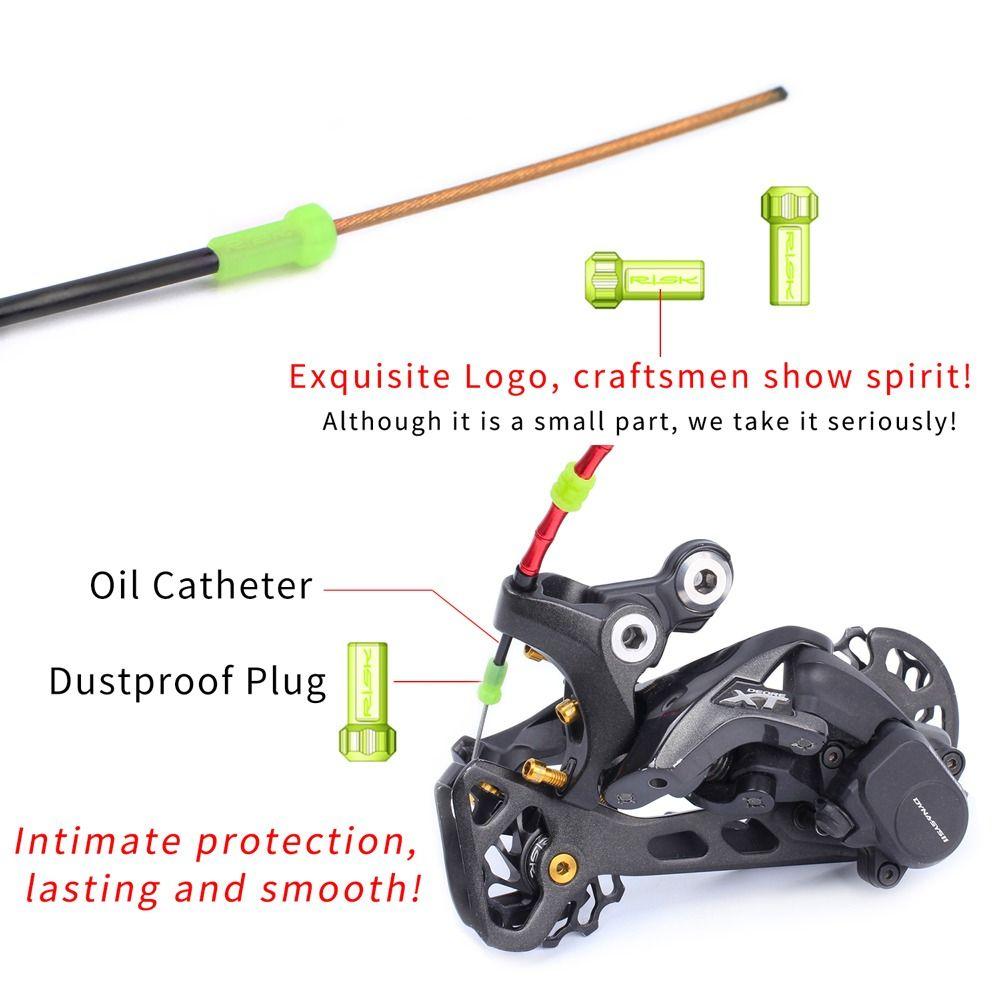 Brake Derailleur Luminous Dustproof Plug Shift Cable End Cap Brake Dust Cover Oiling Nosed End Cap