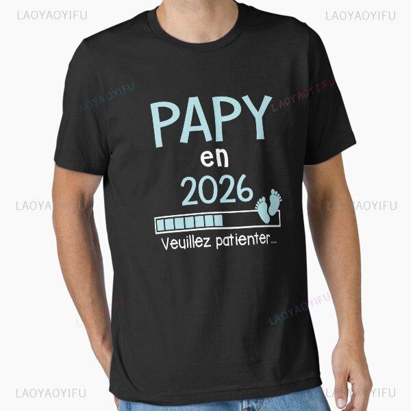 Future Dad Papa Humor Essential T Shirt Unisex Casual Tee For Expectant Father Daily Wear