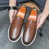 Новое поступление Мужские черные коричневые лакированные пенни-лоферы обувь слипоны мужские кроссовки для ходьбы tenis masculino zapatos hombre