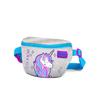 coral high Kids Pink Silver Unicorn Patterned Waist Bag 22490