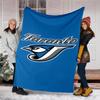1pc Toronto Blue Jays Theme Blanket - Digital Print, Polyester, Cozy for All Seasons, Perfect for Outdoor, and Travel