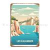 Les Calanques De Marseille Metal Signs Wall Mural Party Wall Pub Designer Wall Cave Tin Sign Poster