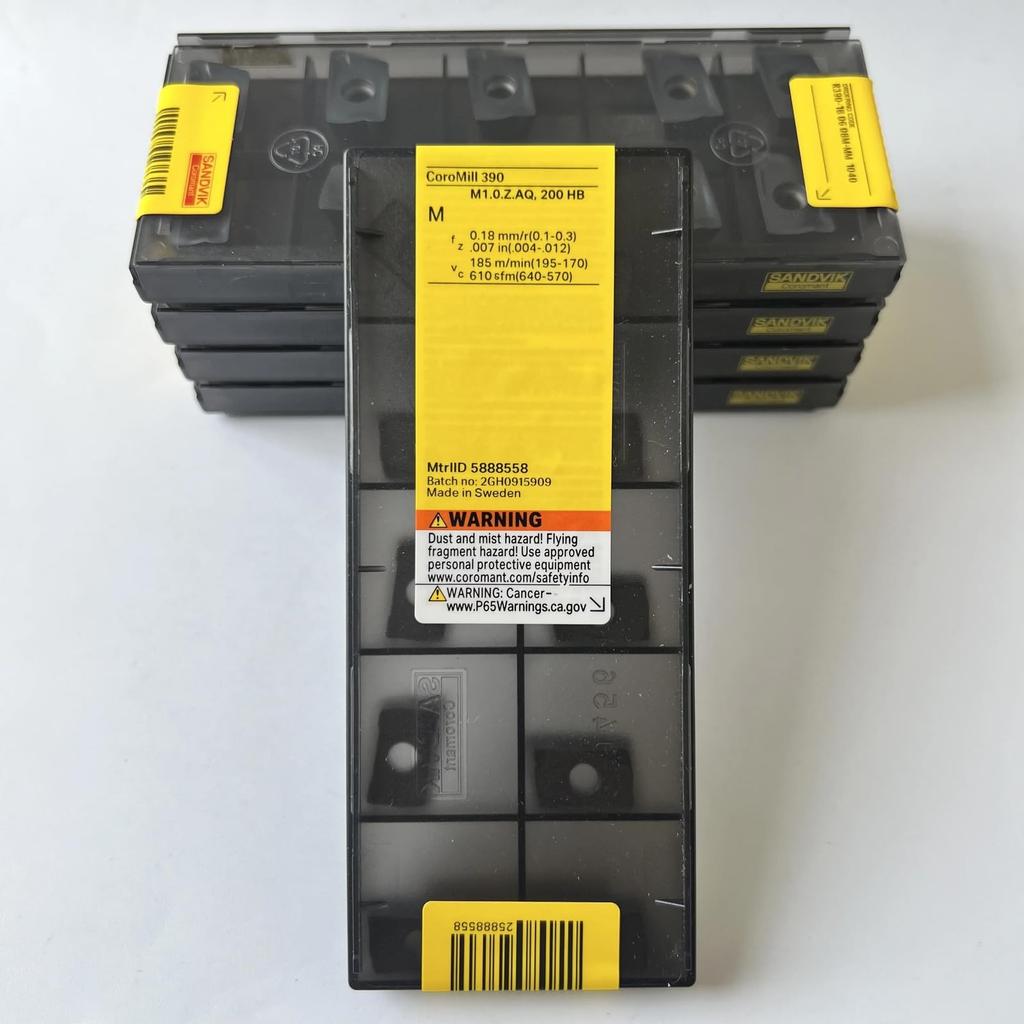 Original Sandvik / R390-180608M-MM 1040 /CNC Lathe Carbide Blade Tool 10 Pcs