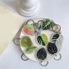 1 шт. брелок-листок, подвеска для женской сумки, брелок, модный акриловый маленький подарок, имитация зеленого растения, милый