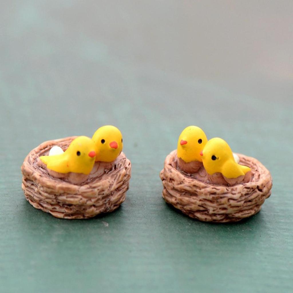Miniature Birds Micro Landscape Bonsai Succulent Plants Mini Garden DIY Decor AVE