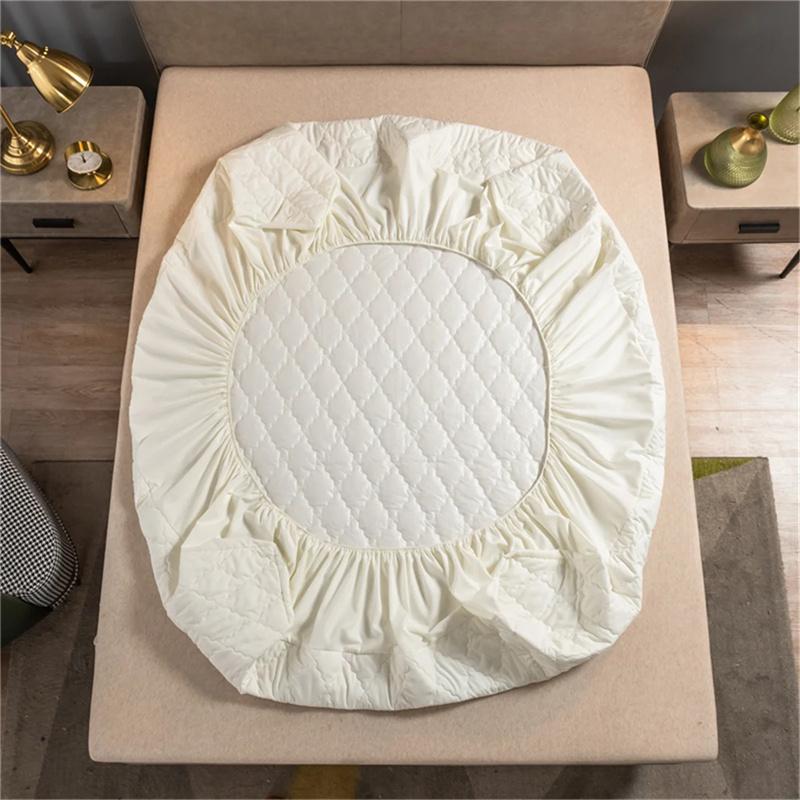 Super Waterproof Bed Fitted Sheet Thicken Mattress Cover Anti-slip Bedspread Quilted Bed Cover Mattress Protector For Home(No Pillowcase)