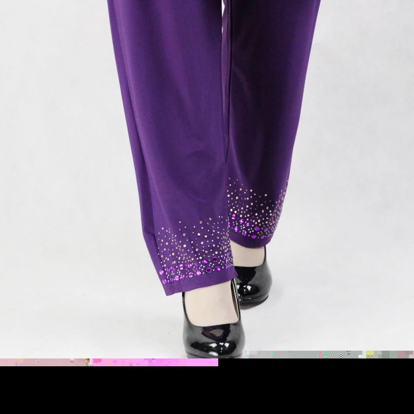 Traditional Muslim Women's Prayer Dress with Crystal Embellishments - Long Cotton Robe