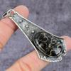 Turtela Fossil Handmade 925 Sterling Silver Jewelry Pendant 2.95" C6p97