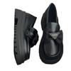 Leather Shoes with Thick Soles and Versatile Single Shoes Loafer
