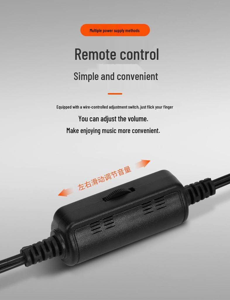 Проводные компьютерные колонки Mini USB с сабвуфером для настольного компьютера, ноутбука и мобильного телефона