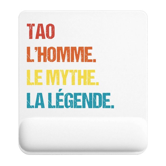 Tapis de souris - PLANETEE - Tao Mythe Légende Vintage - 22x18 cm - 3 mm - Surface lisse antidérapante