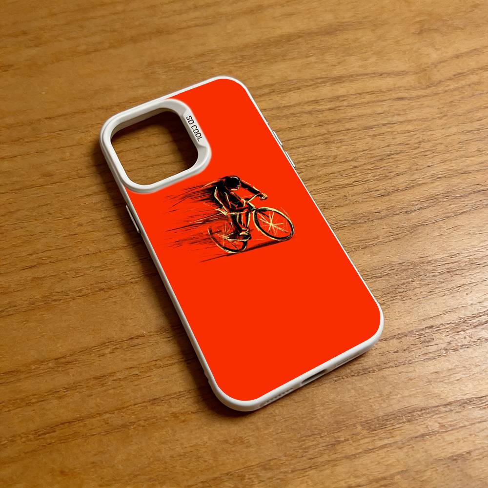 Bicycle Bike Sport Phone Case for iPhone 17 16 Pro Plus X XS Max Air Mini 15 14 Soft Shockproof Cover