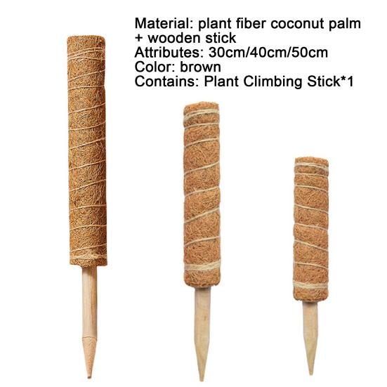 Внутренний столб для вьющихся растений, удобная опора для растений из кокосового мха и лиан