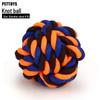 Interactive Two-Color Braided Knot Dog Toy for Teeth Grinding - Ideal for French Bulldogs, Bichons & Corgis
