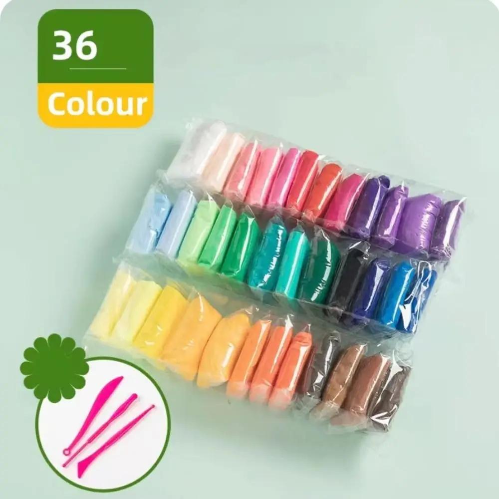 Новый 24/32 Цвета Высококачественные Блоки Полимерной Глины DIY С Инструментами Запекаемая в Духовке Глина Цветная Легкая Пластилин для Лепки Подарок