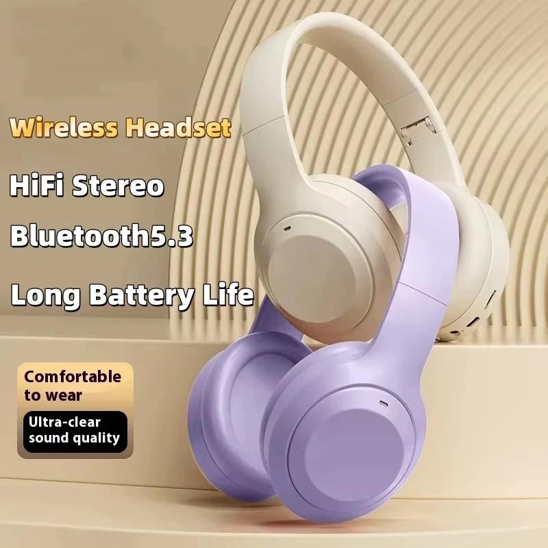 M5 Wireless Headset Bluetooth5.3 HiFi Stereo Earphones Noise Cancelling Gaming Headband Foldable with Mic Earbuds
