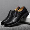 Leather Shoes Men's Three-joint Leather Shoes Formal Business Men's Shoes Pointed Leather Shoes Casual Breathable Single Shoes Trendy Shoes