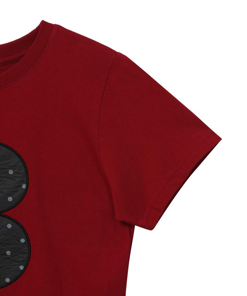 BAUF 3 Logo Dot Slim Fit T-Shirt [Red]