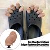 Подвески для обуви Croc Clogs Аксессуар Реалистичные пляжные тапочки в форме большого пальца ноги Украшения для обуви Булавки для обуви Пряжка для обуви DIY Функциональные грязеотталкивающие Сохраняют ноги сухими