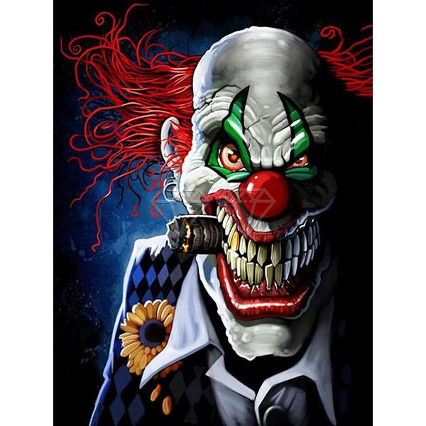 DIY 5D Diamond Painting Diabio Clown Diamond Mosaic Cross Stitch Kits Home Decoration Full Round Diamond Embroidery