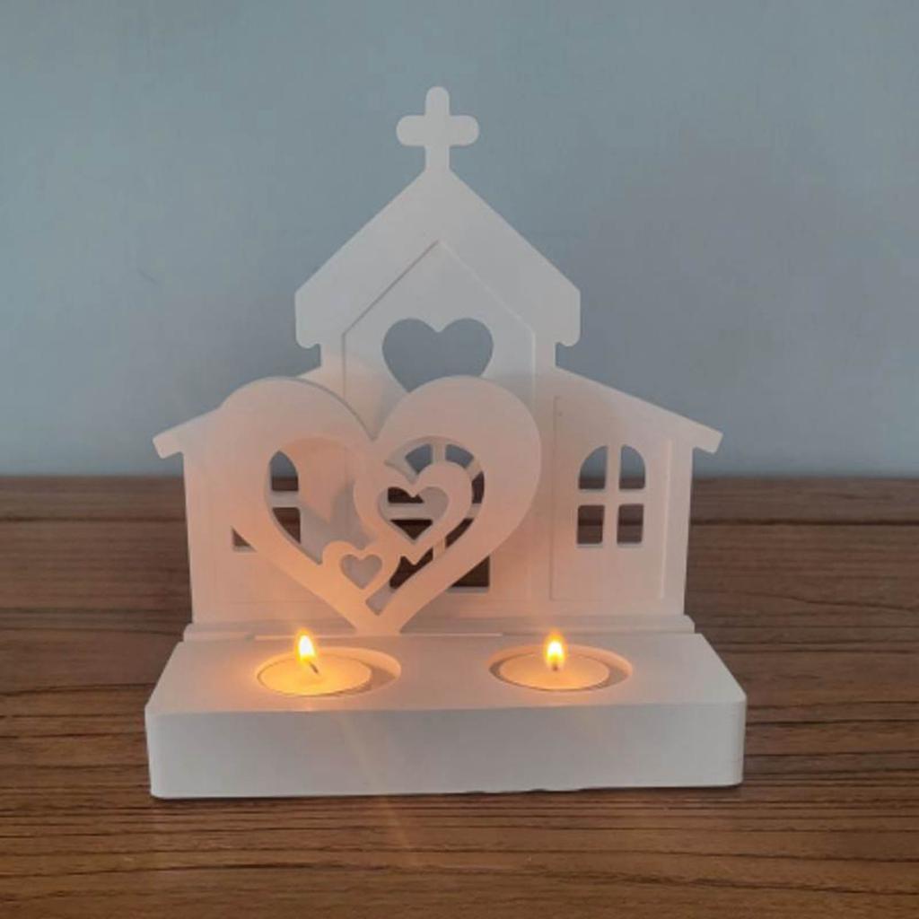 Love House Candlesticks Resins Moulds DIY House Candle Holder Silicone Molds Castings Moulds for Table Home Decorations
