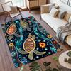 Comfortable Crystal Velvet Rug Machine Washable Australian Sea Turtle Non Slip Fading Resistant Living Room Bedroom Gaming Area