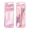 With Hang Hole Resealable Iridescent Self Sealing Pouches Zip Pouches OPP Bags Packaging Bag