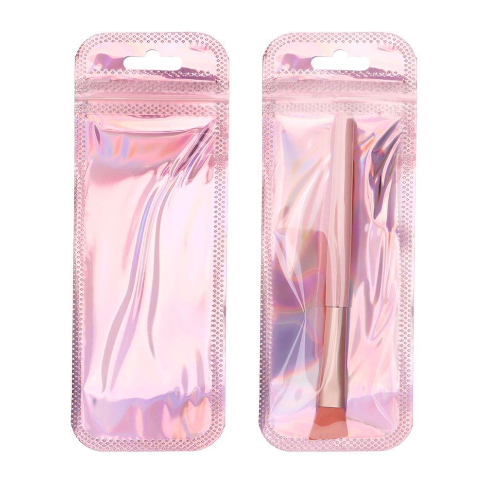 With Hang Hole Resealable Iridescent Self Sealing Pouches Zip Pouches OPP Bags Packaging Bag