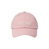 EMIS LETTEring LOGO White STITCH BALL Cap-pink