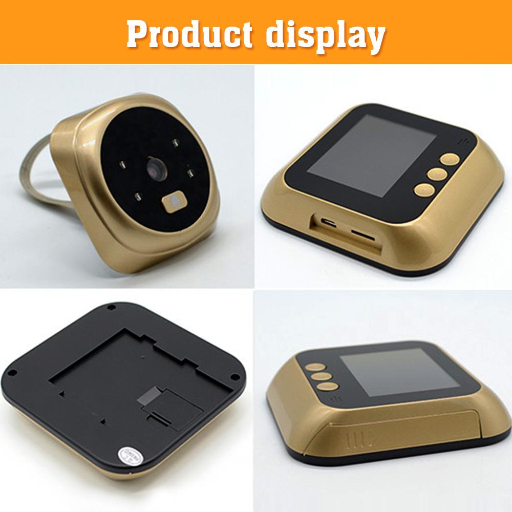 WiFi Doorbell Door Viewer Camera Door Peephole Door Camera Wireless Monitor Live View Available Digital Night Visiion 24'' LCD Screen Doorbell