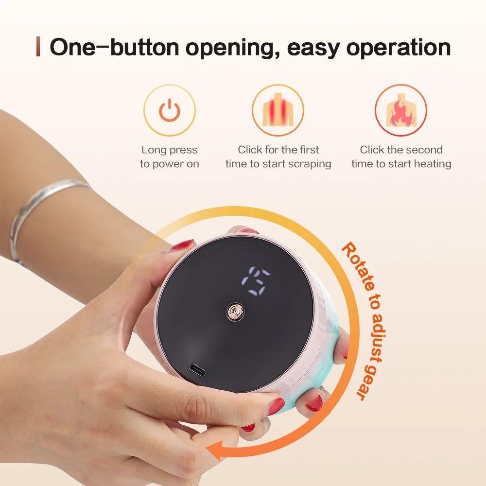 99 передач, электрический вакуумный баночный массаж, вибрационный антицеллюлитный массажер для тела, гуаша, соскабливание, сжигание жира, похудение