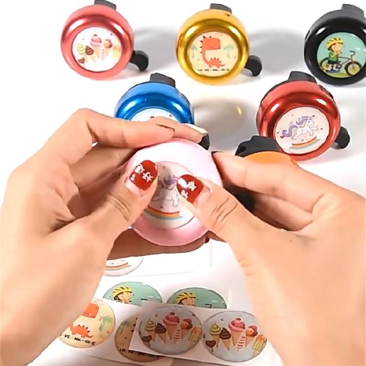 Детские велосипедные рули с звонками и наклейками для шоссейных велосипедов и самокатов