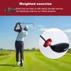 Golf Swing Weight Ring Trainer for Muscle Memory Practice Strength Control Portable Golf Club Accessory for Distance Flexibility Boost