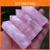 Elegant Pink Natural Rock Rose Quartz Crystal Point Healing Stone Obelisk Wand For Natural Health