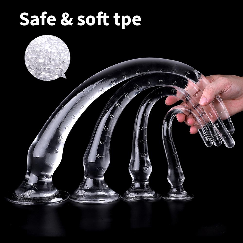 Супер длинная силиконовая Анальная пробка, анальный фаллоимитатор, анус, мастурбатор, расширитель, массаж простаты, анальная пробка, секс-игрушки для взрослых для мужчин и женщин