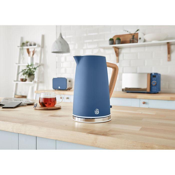 Bouilloire électrique 1,7L Ultra Rapide Sans Fil Design Moderne Nordic SWAN SK14610BLUNEU 2200W Bleu