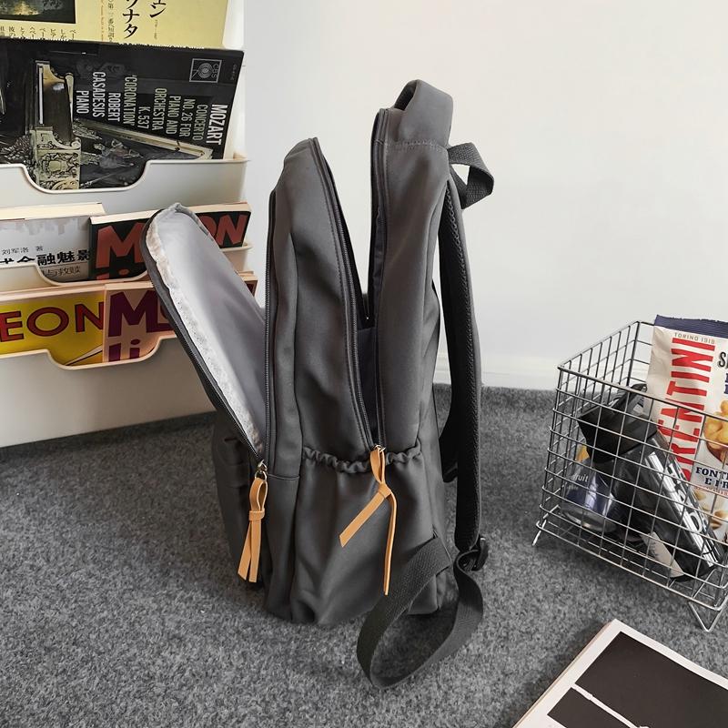 Школьный рюкзак, однотонный рюкзак для старшеклассников, студенческий кампус, рюкзак для женщин и мужчин