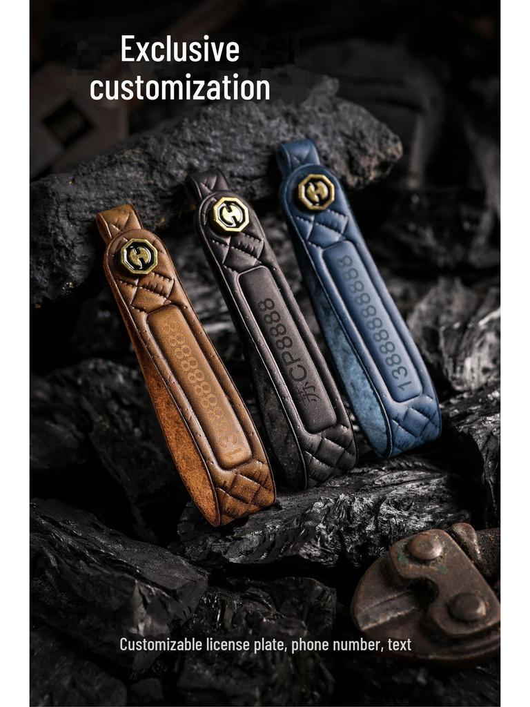 Кожаный чехол для ключа в стиле ретро ручной работы для Ford Focus/Mondeo