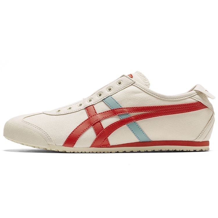 ONITSUKA TIGER Mexico 66 Slip-On Удобные Тканевые Кожаные Нескользящие Прочные Легкие Низкие Повседневные Кроссовки для Бега 1183A360-210