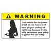 J512# Panties Warning Peek Slap Decal Anime Sticker on The Car Vinyl Decal Waterproof Decoration Car Stickers