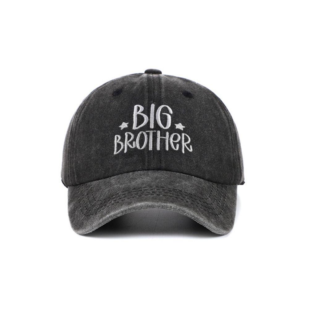Vintage Big Brother Big Sister Caps Adjustable Kids Dad Hat Fashion Siblings Baseball Hats Gifts