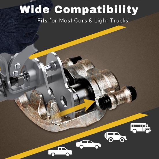 Инструмент для сжатия тормозного суппорта с ручкой для сжатия, высокая прочность, компактный, портативный, универсальный