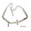 Punk Spliced Cross Necklace Y2K Hip Hop Necklace Retro Choker Necklace  Jewelry