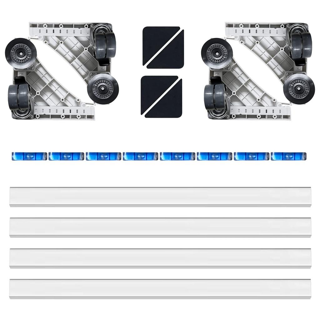 Jutyua Washing Machine Stand Washing Machine Stand Refrigerator Stand with Casters Load Capacity 500 KG Vibration Damping and Sound Insulation 4 Feet